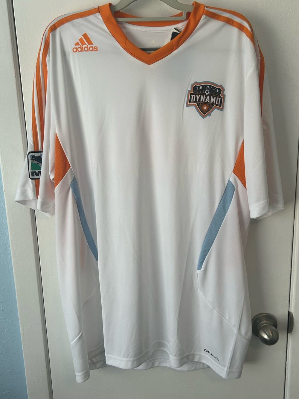 Adidas Houston Dynamo MLS Soccer Jersey XL NWT Dry Fit Athletic Fifa World Cup
